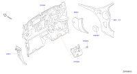 66900CJ000-Garnish assy-fr pillar lower, rh
