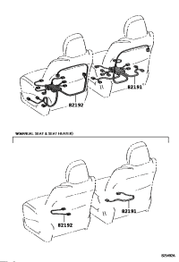 8219248310-Wire, front seat, rh/lh