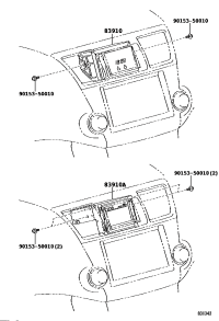 8391048020-Clock assy, w/multi information display