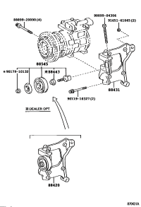 8842026190-PULLEY ASSY, IDLE, W/BRACKET