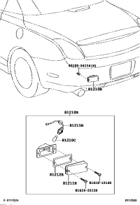 8158120250-LENS, REAR FOG LAMP