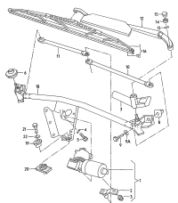 4A0955425A-Wiper blade & guide blade