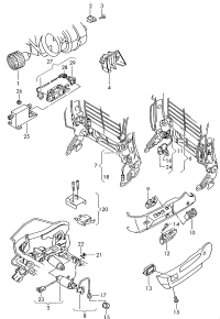 4A0959511-Switch, blower motor