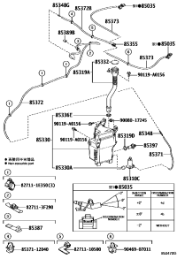 853300E030-Motor & pump assy, washer