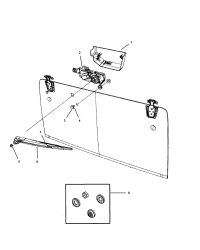 1CG55DX9AD-COVER REAR WIPER MOTOR