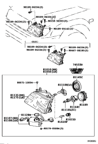 8118960090-COVER, HEADLAMP