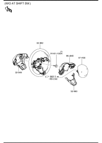 BAPN664M0-SWITCH,STEERING