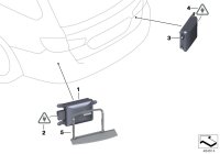 66326885042-Sub control unit, sensor lane change warning, rh/lh