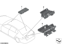 61135A0B804-Bracket receiver r/cont
