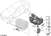 61215A0C7B9-Holder, auxiliary battery