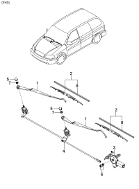 0K55267321-ARM-FRT WIPER
