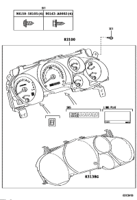 838000CG71-METER ASSY, COMBINAT