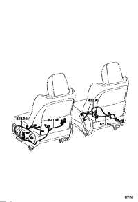 821920P040-Wire, front seat, rh/lh