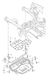 1K0018936C-Bracket, engine protection board