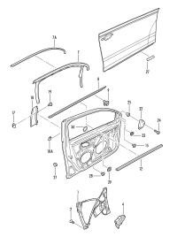 1K5837431D5AP-Window guide