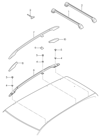 1K9860025A-Rack assy-roof rack