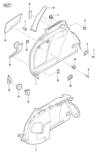 1K9863820-Plate, absorber
