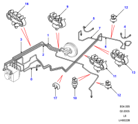 SGK100920-Clip, brake tube double