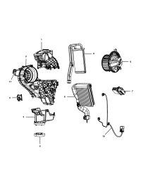 68038193AA-HOUSING BLOWER MOTOR INCLUDES: DOOR, ACTUATOR, SCREWS