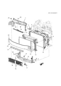 23336301-Bracket, a/c condenser