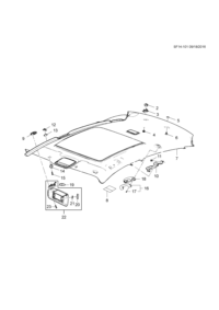 23418961-Board, roof lining trim