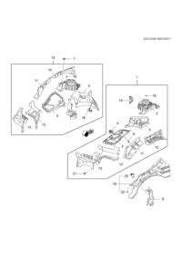 11609767-Nut, radio antenna coil (M6 X 1.0)
