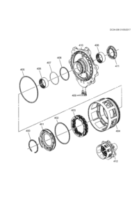 24271540-Retainer, 1-2-3-4-5 reverse clutch (AC-DELCO #24271540)