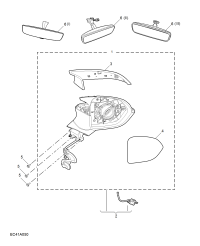 11023409SPRP-Mirror assy-outside