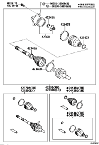 4234058050-SHAFT ASSY, RR DRIVE