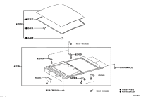 632010E220-GLASS SUB-ASSY, SLIDING ROOF