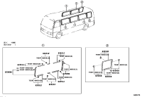6243136080A0-Garnish, roof rail
