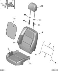 884667-Packing, r. fr. seat cush