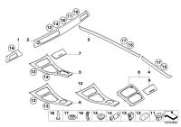 51166982644-Console assy-trim center