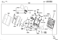 792750E130-Pad, no.2 seat back, rh/lh
