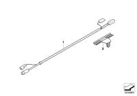 61129178766-Glass, wiring antenna amplifier rear window