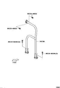 7473036140-Bezel assy-hdl