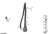 72117497885-S/belt reversible retractor 2nd lh