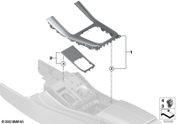 51169621802-Garnish assy-center console
