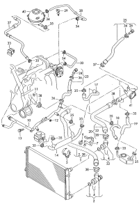 1C0122051G-Radiator hose