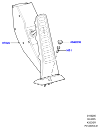 SAB500100WQD-PAD, ACCELERATOR PEDAL