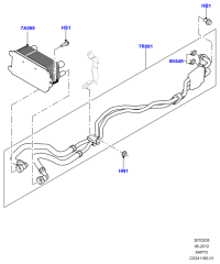 LR035553-TRANSMISSION OIL COOLER TUBE ASSEMBLY