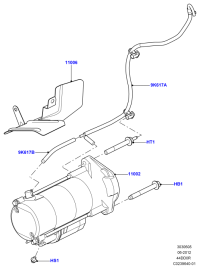 LR034020-STARTER12V 9TFORD RANGER 9T