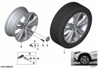 36116885381-Black standard paint, disc rim light metal ink