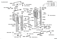 6708736021-PLATE SUB-ASSY, CENTER DOOR DUST SEAL, FRONT