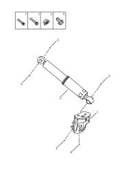 4020004000-Bracket assy, shock absorber mounting, rear lh