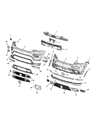 68227140AC-(F)BEAM FRONT BUMPER