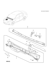 13264290-Arm assy-dash panel