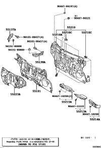 5521376020-Pad, dash panel silencer
