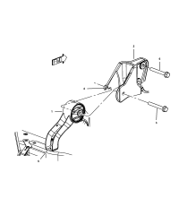 5105495AF-ENGINE MOUNT REAR