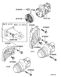 MR460310-COMPRESSOR ASSY A/C